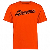 Oregon State Beavers Alternate Logo One WEM T-Shirt - Orange,baseball caps,new era cap wholesale,wholesale hats